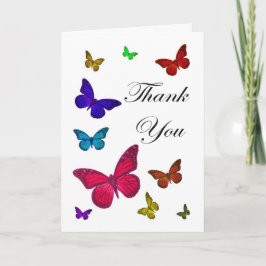 Danke, Butterflies Dankeskarte