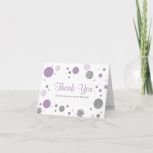 Danke, Card, Oh Baby, Lila, Silber! Karte