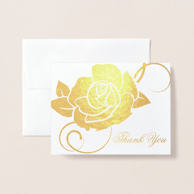 Danke, Card-Rose Folienkarte (Vorderseite mit Umschlag)