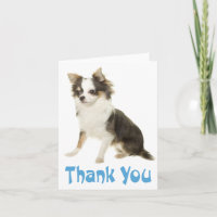 Danke Chihuahua Welpen Hund Leere Karte