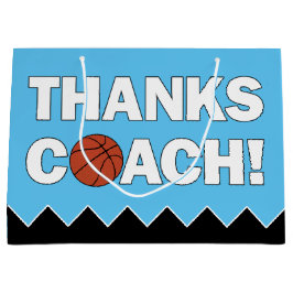 Danke Coach! Basketball Trainer Sportteam Party Große Geschenktüte