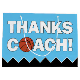 Danke Coach! Basketball Trainer Sportteam Party Große Geschenktüte