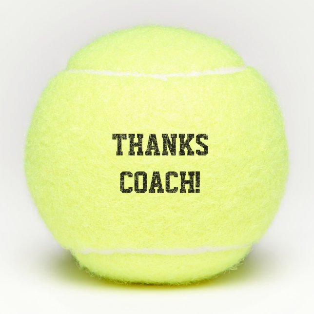 Danke Coach Tennisbälle (Vorderseite)