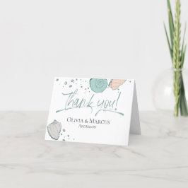 Danke | Coral und Lilac Seashells