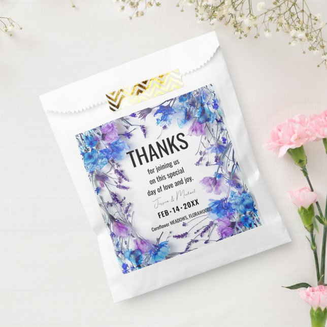 💍 Danke! Cornflower Dreams Geschenktütchen (Versiegelt)