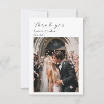 Danke, Custom Foto Wedding Card