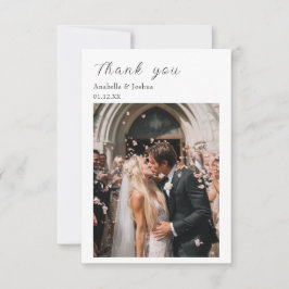 Danke, Custom Foto Wedding Card Dankeskarte