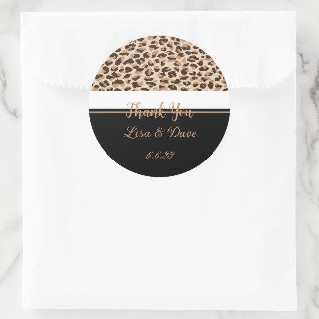 Danke, Custom Wedding Stickers (Tasche)