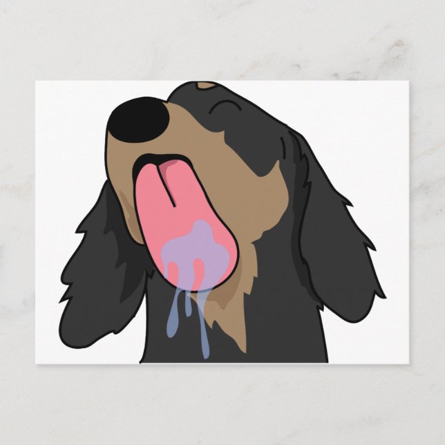 Danke Dackel Postkarte (Vorderseite)