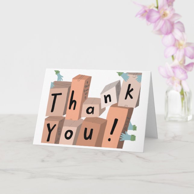DANKE, dass die Boxen CUSTOM liefern Karte (Orchidee)