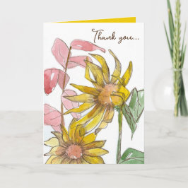 Danke, dass du an mich Sonnenblumen glaubst Karte