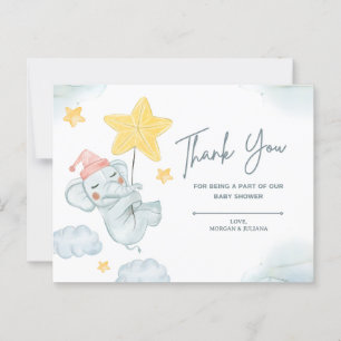 Danke, dass du bei unserem Babyshower dabei warst Postkarte