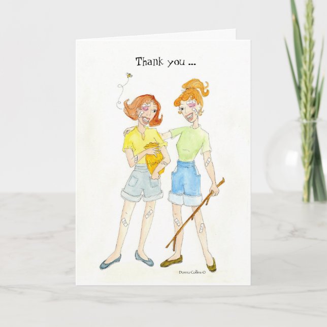 Danke, dass du da bist Thankyou Card Dankeskarte (Vorderseite)