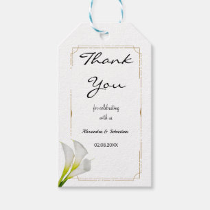 Danke, dass du das Kennzeichen der Calla-Lilie-Gas Geschenkanhänger
