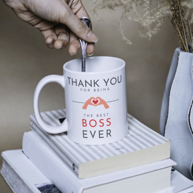 Danke, dass du der beste Boss aller Zeiten bist Kaffeetasse (Von Creator hochgeladen)