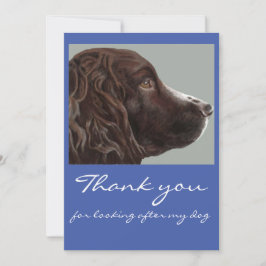 Danke, dass du dich um meine Hundekarte gekümmert Dankeskarte