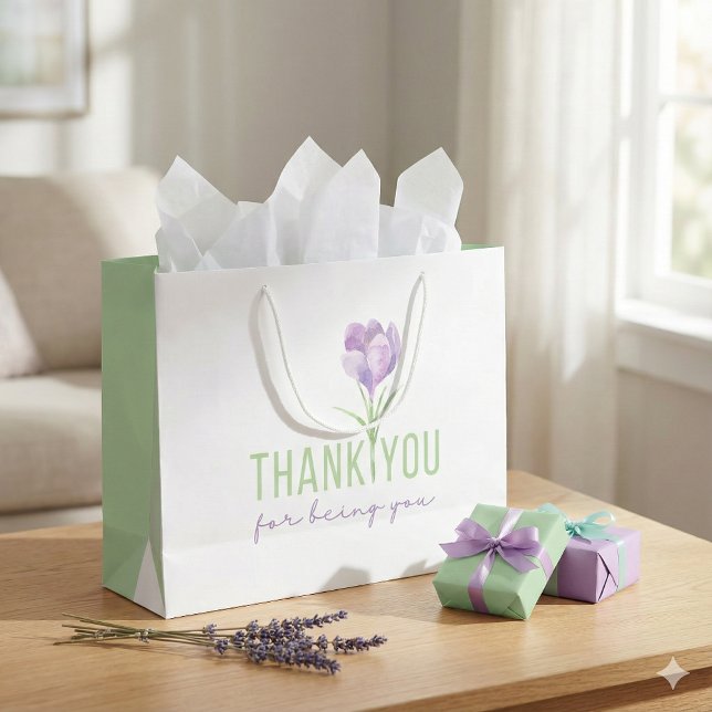 Danke, dass du die Geschenktasche warst Große Geschenktüte (Show your gratitude with this, "Thank you for being you" gift bag! )