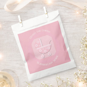 Danke, dass du die Pink Baby Carriage Baby Shower Geschenktütchen