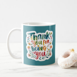 Danke, dass du du bist Foto-Tasse Kaffeetasse