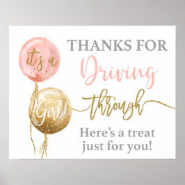 Danke, dass du durch die Babydusche gefahren bist Poster