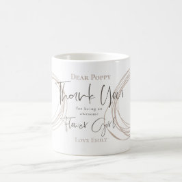 Danke, dass du ein Blumengeschenk für die Mädchen Kaffeetasse