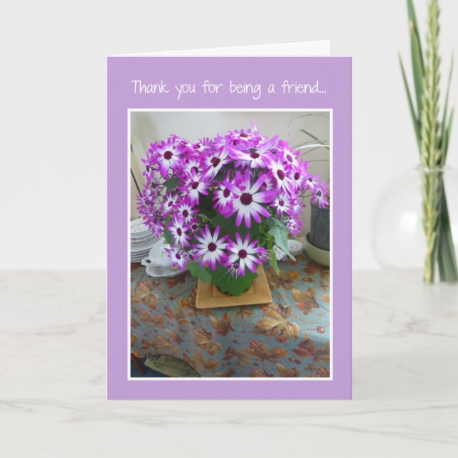 Danke, dass du ein Freund bist.. Dankeskarte (Vorderseite)