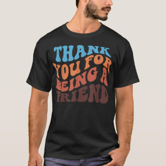 Danke, dass du ein goldener Freund bist retro vint T-Shirt