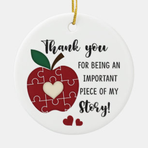 Danke, dass du ein so wichtiger Teil meines bist Keramik Ornament