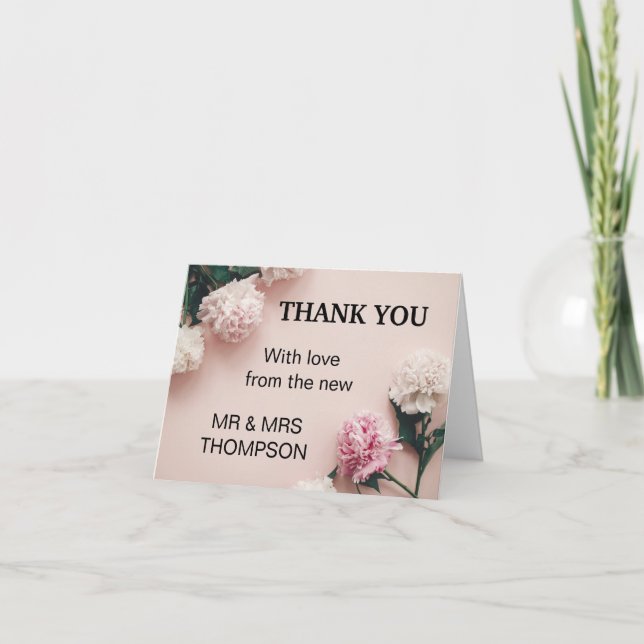 Danke, dass du ein Teil unserer Hochzeit bist Karte (Vorderseite)