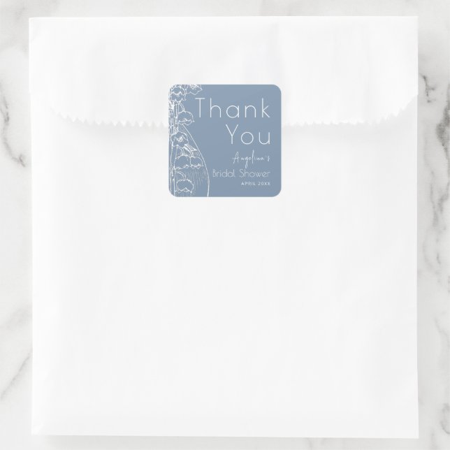 Danke, dass du einen Aufkleber für Brautdusche has (Tasche)