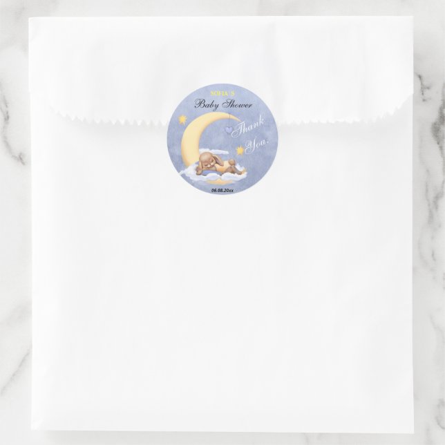 Danke, dass du einen Aufkleber für die Babydusche  (Tasche)