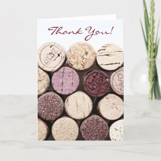 Danke, dass du französische Weinflaschenkorken has Dankeskarte