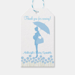 Danke, dass du gekommen bist Blue Silhouette Baby  Geschenkanhänger