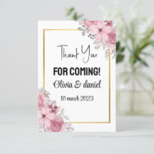 Danke, dass du gekommen bist Danke Cards