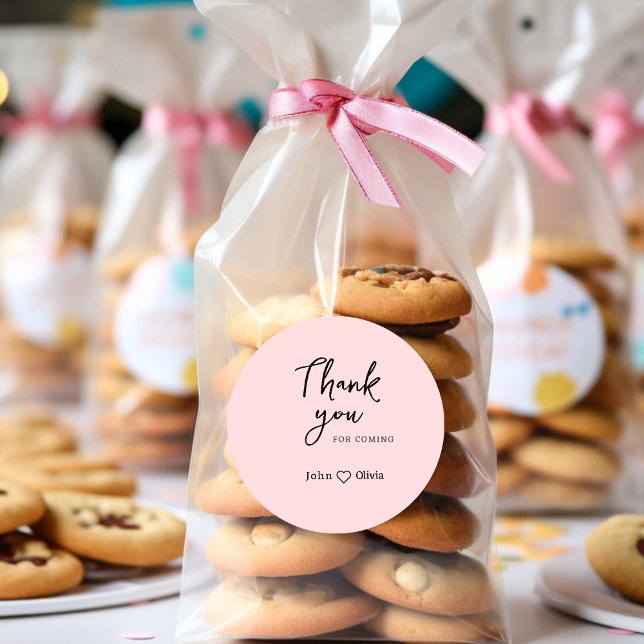 Danke, dass du gekommen bist runder aufkleber (Von Creator hochgeladen)