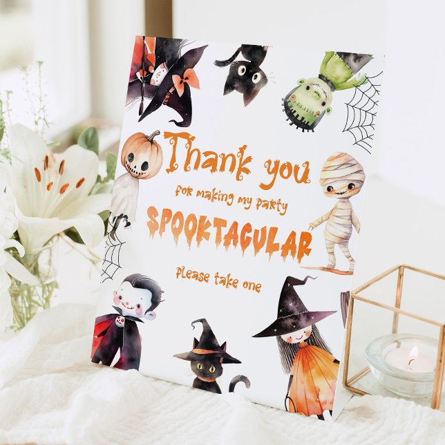 Danke, dass du gekommen bist, um Halloween-Kostüm- Sockelschild (Von Creator hochgeladen)