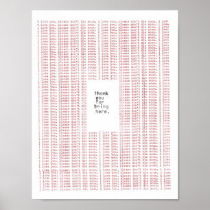 Danke, dass du hier warst poster