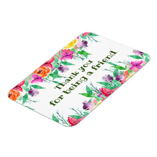 Danke, dass du mein Freund für Blumendesign bist Magnet