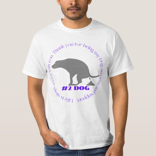 Danke, dass du mein Hund bist T-Shirt (Vorderseite)
