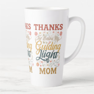 Danke, dass du mein Leitlicht bist, Mama" Großes L Milchtasse
