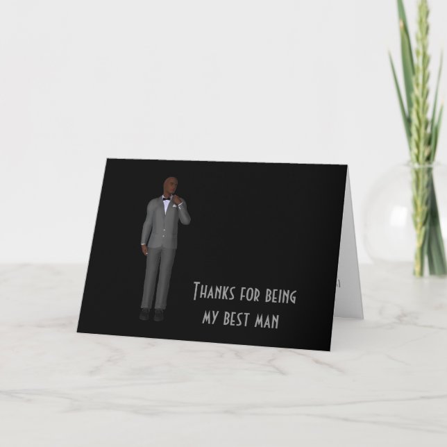 Danke, dass du mein Trauzeuge bist Dankeskarte (Vorderseite)