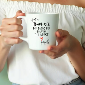Danke, dass du mein unbezahlter Therapeut bist Be Zweifarbige Tasse