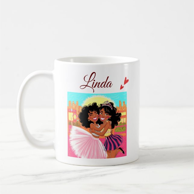 Danke, dass du mein Vorschlag für Bridesmaid bist Kaffeetasse (Links)