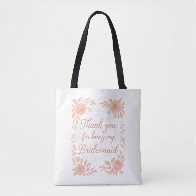 Danke, dass du meine Bridesmaid-Bridesmaid-Geschen Tasche (Vorderseite)