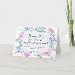 Danke, dass du meine Bridesmaid-Karte-Sukkulenten  Dankeskarte