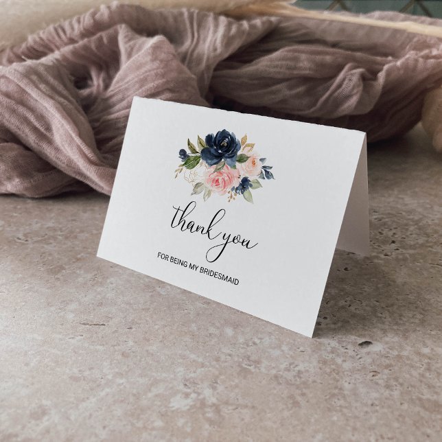 Danke, dass du meine Bridesmaid Wedding Card bist Dankeskarte (Von Creator hochgeladen)