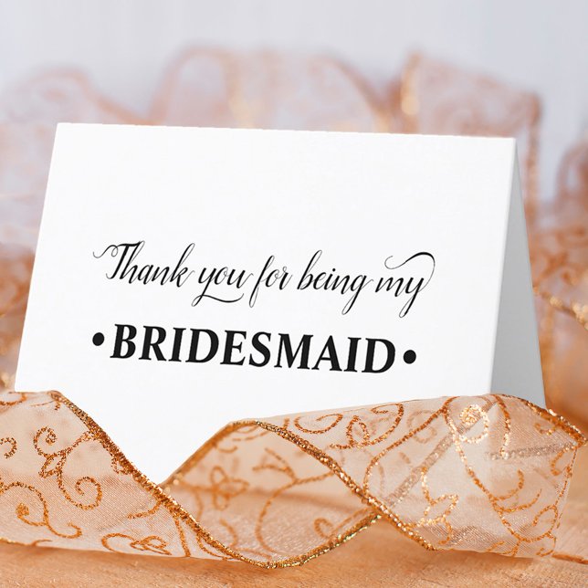 Danke, dass du meine Bridesmaid Wedding Party wars Dankeskarte (Von Creator hochgeladen)
