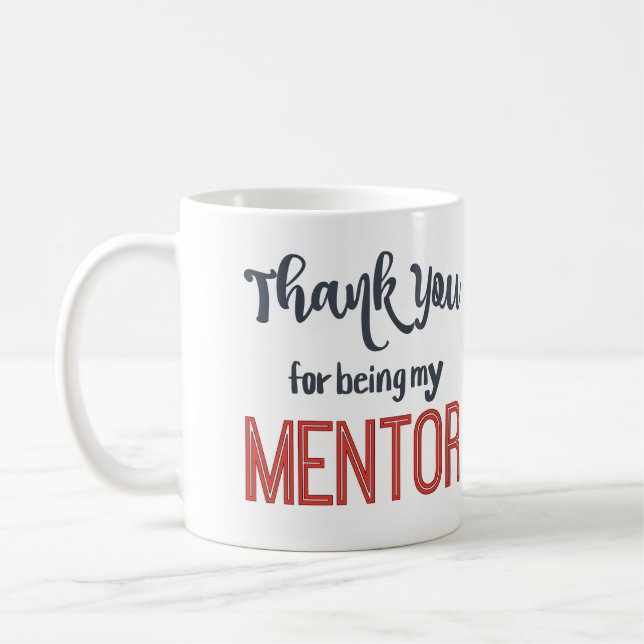 Danke, dass du meine Mentorin-Tasse bist Kaffeetasse (Links)