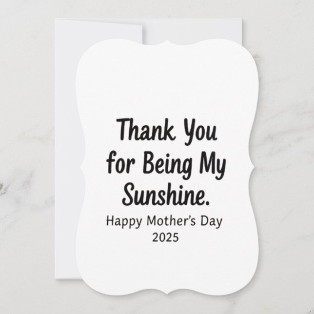 Danke, dass du meine Sonnenschein-Mama Geschenke g (Vorderseite)
