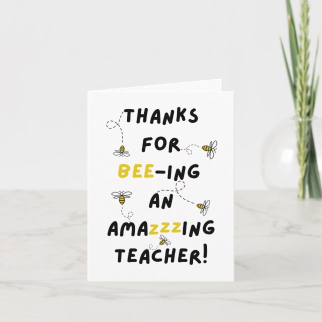 Danke, dass du meine Teacher School Card geschickt Karte (Vorderseite)
